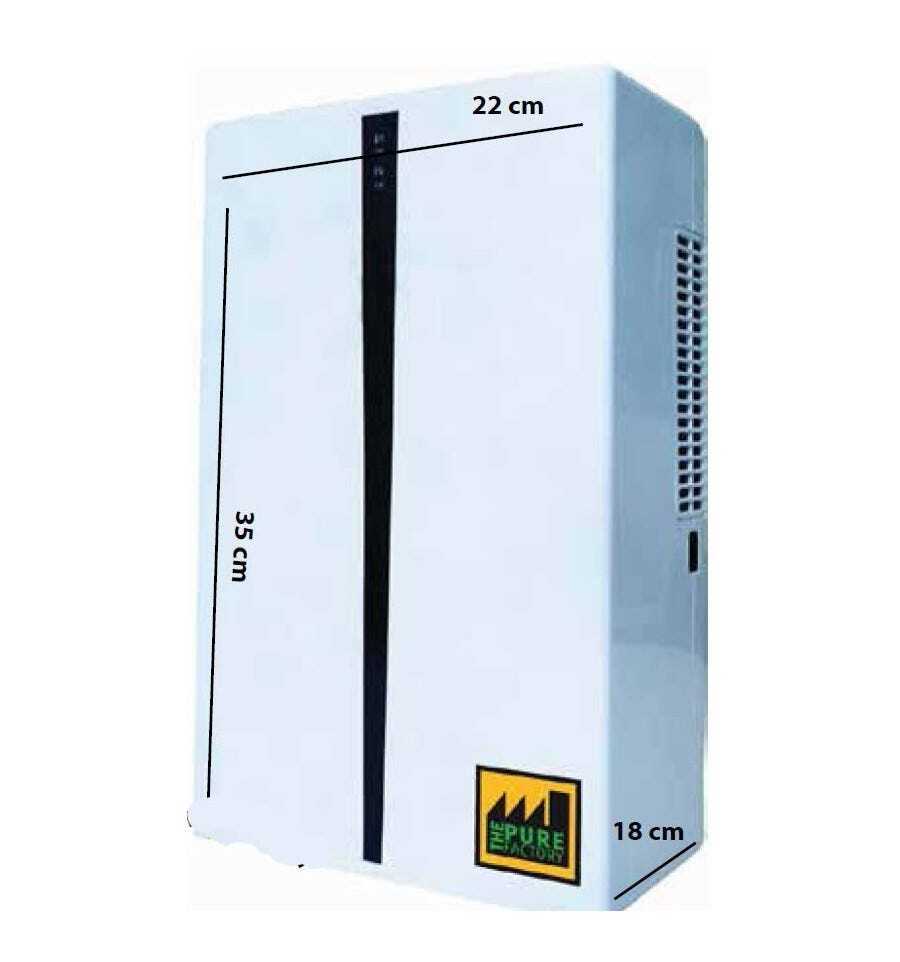 Deshumidificador Pure Factory 750 ml/día (60W)