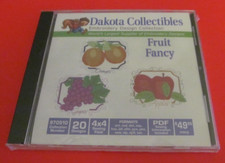 Dakota Collectibles Embroidery Design CD  Fruit Fancy  970510 New, Sealed FrS