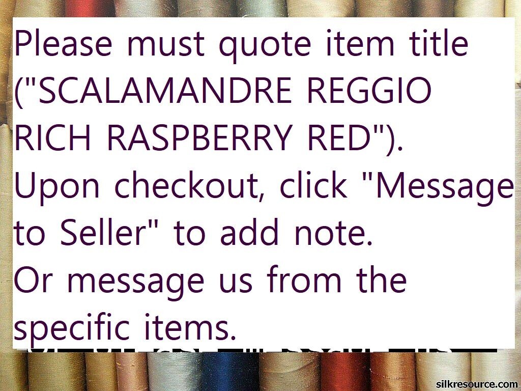 Silkresource Sample Swatch PLEASE QUOTE TITLE in "NOTE TO SELLER" 3x3 inches 5Y