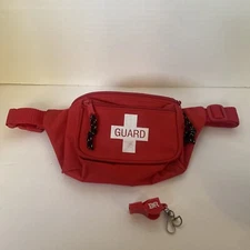 Red Life GUARD Fanny-Pack Plus Whistle Hip Pack Hip Sack Day Bag Travel Pouch