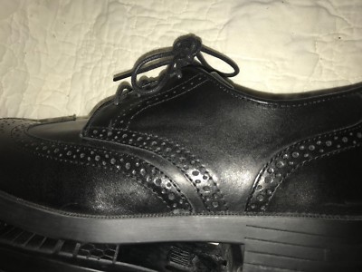 Drew Clayton Mens Size 9 N Wingtip Oxford Black Lace Up  display picture 3