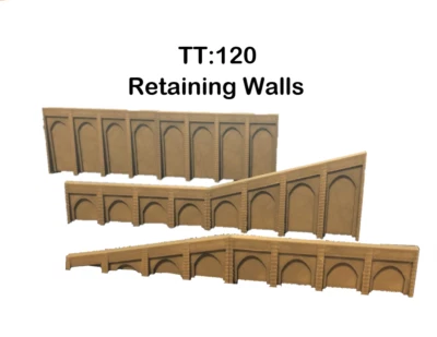 TT:120 Gauge - Model Railway Retaining Wall Pieces!