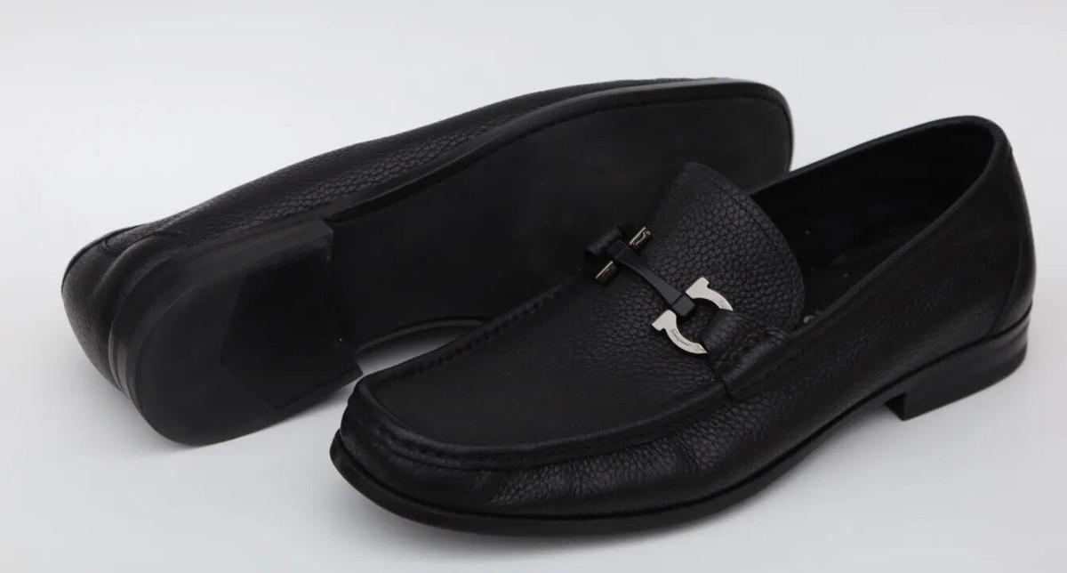 Salvatore Ferragamo 'Grandioso' Gancini Bit Loafers Mens Shoe Sz