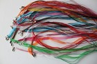 Lot of 27 craft organza necklaces different colors