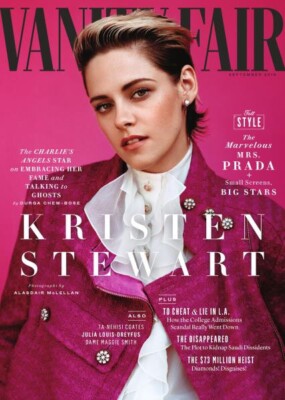 VANITY FAIR MAGAZINE SEPTEMBER 2019- KRISTEN STEWART-THE CHARLIE'S ANGEL STAR