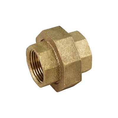 1-1/2''in Lead Free Brass Female NPT Threaded Union Connection Pipe Fitting NEW