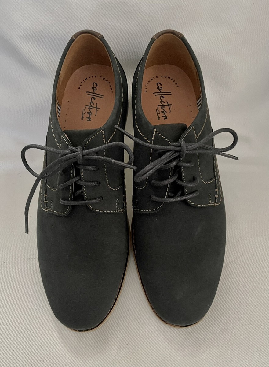 Clarks Men\'s Dark Navy Lace-Up Casual Oxfords like new s-l400.jpg main image 3