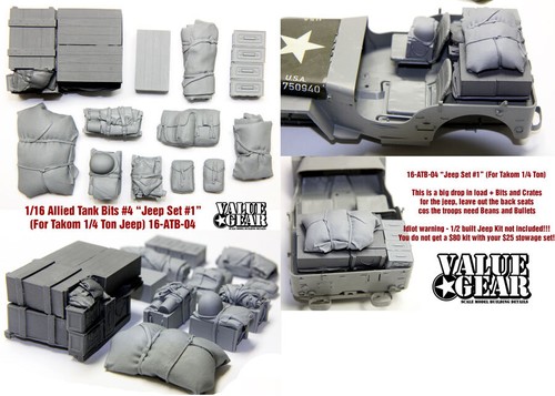 Value Gear 1/16 Allied Tank Bits for Takom Jeep #1 - 第 1/1 張圖片
