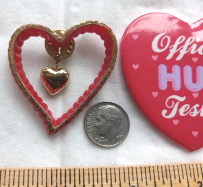 heart tie pin