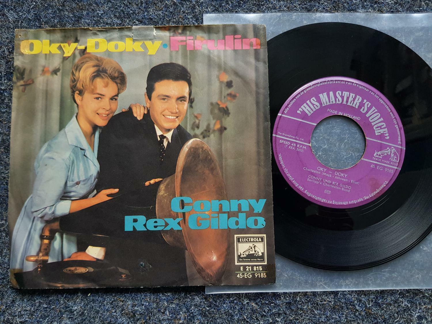 7"" Single Vinyl Conny & Rex Gildo - Oky-Doky/ Firulin HOLLAND