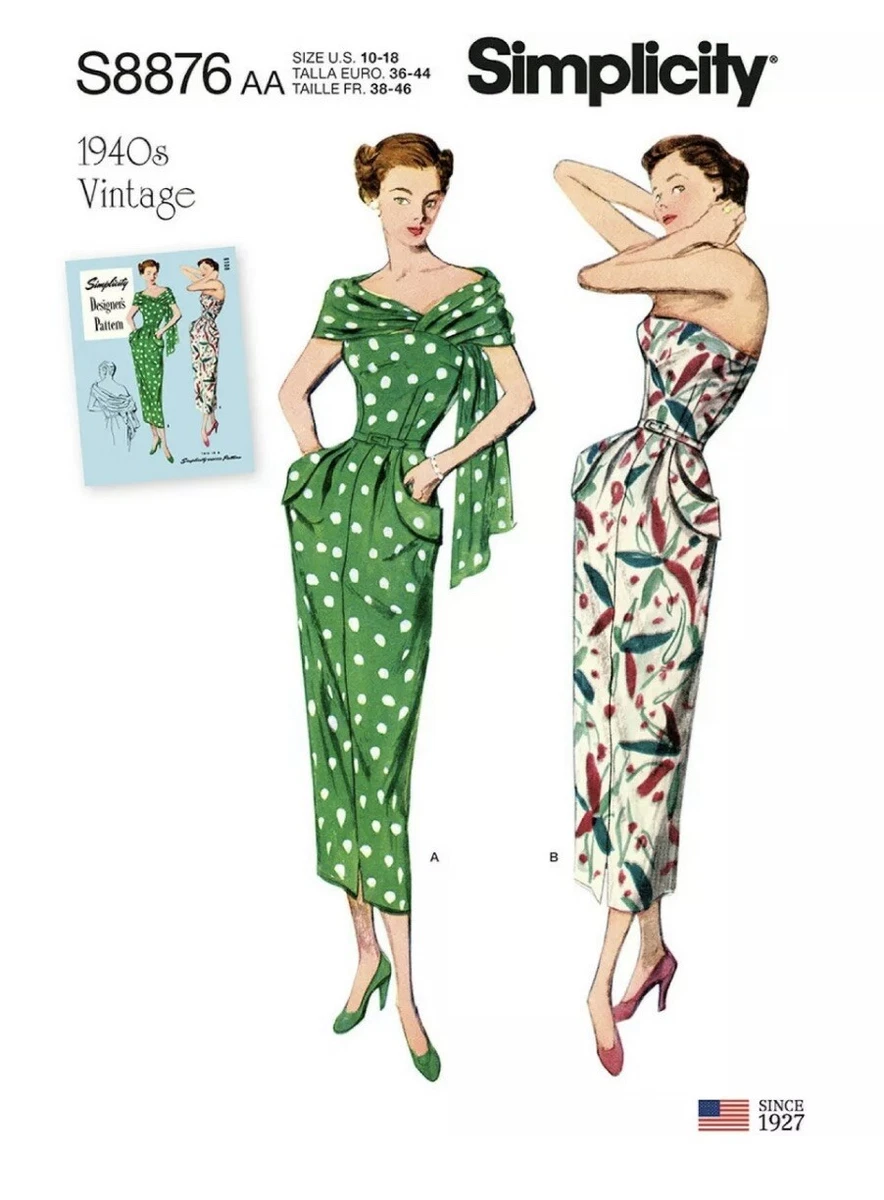Plus size 1940's vintage deals clothing