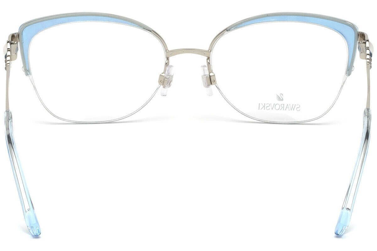 Swarovski SK5307 16A Silver Blue Sky Metal Cat Eye Swarovski SK5307 16A Silver Blue Sky Metal Cat Eye