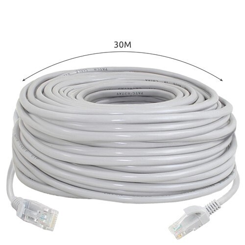 Câble De Réseau Ethernet 30 M Lan Fiche RJ45 Extension Routeur Modem - Afbeelding 2 van 10