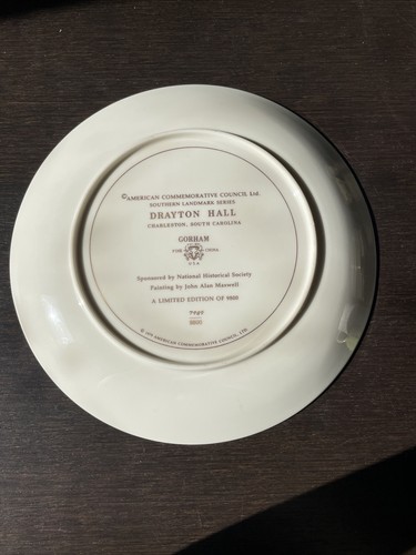 DRAYTON HALL AMERICAN COMMEMORATIVE COUNCIL SOUTHERN LANDMARK SERIES 1979 - Picture 2 of 2
