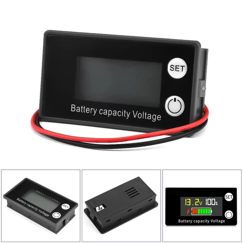 2x Farb Batterie Kapazität Monitor Messgerät DC8-100V 12/36/48V Prozent Spannungen - Bild 14 von 20