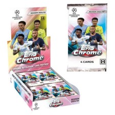 TOPPS 2022 UEFA Champions League Chrome Hobby Sealed Box with 1 Chrome Autograph
