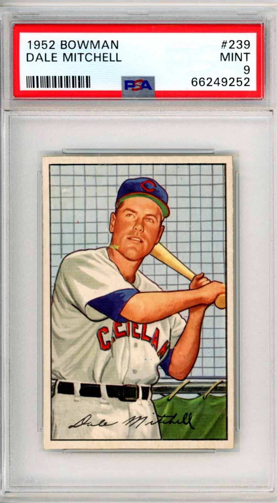 1952	Bowman	Dale	Mitchell	239	PSA 9	Indians