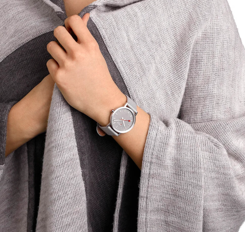 Mondaine Swiss Classic Good Gray Textile Unisex Watch A660.30314.80SBH - Picture 5 of 5