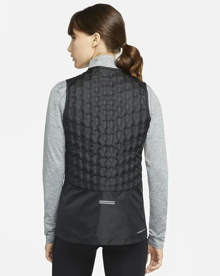 NIKE THERMA FIT ADV AEROLOFT RUNNING GILET VEST SIZE S (DD6063 010) BLACK - Image 2 of 4