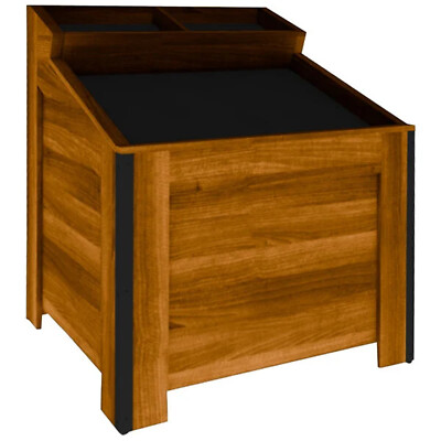 Marco Company 36'' x 36'' x 47'' Honey Pine Slanted Orchard Produce Bin