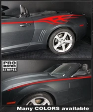 Chevrolet Camaro Tribal Flame Side Stripes Decals 2010 2011 2012 2013 Pro Motor