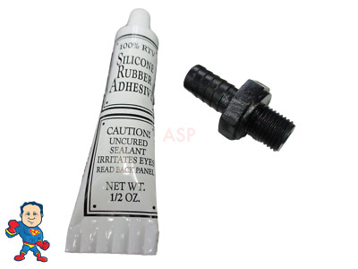 Barb Bleeder 1/4'' Mpt X 3/8'' with Silicon Kit for Waterway or XP2 Pump Fitting