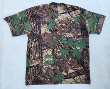 Vintage Duofold Mens Large Camo Shirt USA Made Realtree Short Sleeve Crew Neck