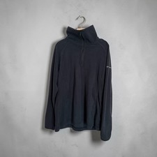 Columbia AK1131 Women's Black 1/2 Zip Glacial IV Fleece Pullover Sweatshirt Sz M