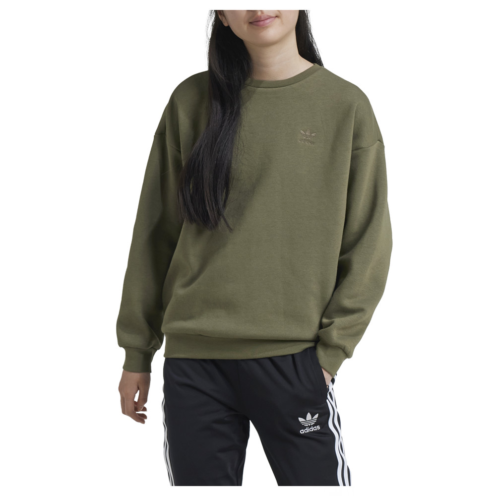 adidas Boyfriend Crew Neck Sweatshirt Youth Womens Size M   IX7641 thumbnail 2