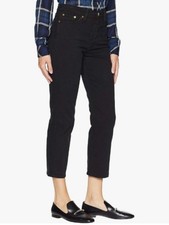 Levi's Premium Wedgie Straight Women's Jeans Size 27 X 26 in Black Heart EUC