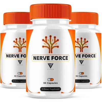(3 Pack) Nerve Force Brain Supplement NerveForce Focus Capsules (180 Capsules)