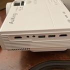 AuKing K8 1080p LCD Mini Projector HDMI USB Built-In Speakers White with remote — photo 8