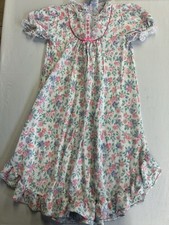 Vintage Moonbeams Made In USA Toddler Floral Nightgown Size 3T