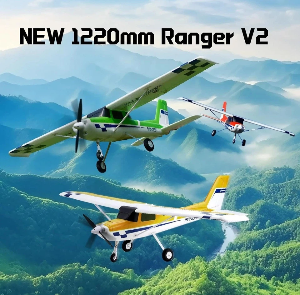 FMS Rc Plane for Beginner 1220mm Ranger EP V2 With Reflex V3 RTF  - OPEN BOX - Image 3 of 4
