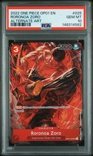 2022 One Piece OP01 Romance Dawn RORONOA ZORO Alternate Art #025 PSA 10