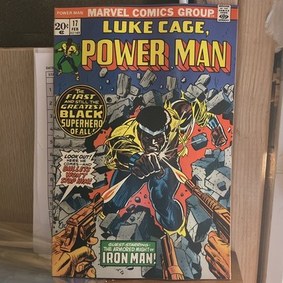 Marvel Comics Luke Cage, Power Man #17 (Feb 1973) Bronze Age Iron Man