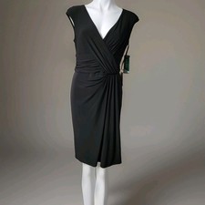 Lauren Ralph Lauren Dress Women's Size 10 Black Bright Young Things Sleeveless