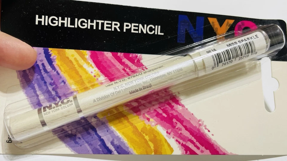 Лот из 2 NYC хайлайтер глаз карандаш 983A Miss блеск запечатанный в упаковке - Изображение 4 из 4