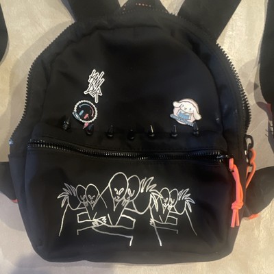 Converse x Yung Lean Mini Backpack Black with orange Sad Boys 