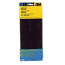 3M Hand Sanding Metal Finishing Pad, 4.375 In. x 11 In., Maroon, Medium Grit 3M