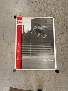 Rare 2000’s Tom Penny 2 Sided Es Footwear Banner Skateboarding 47”x35” Vintage