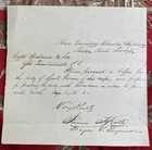 Civil War letter requesting a coffin suitable for shipping a body up north