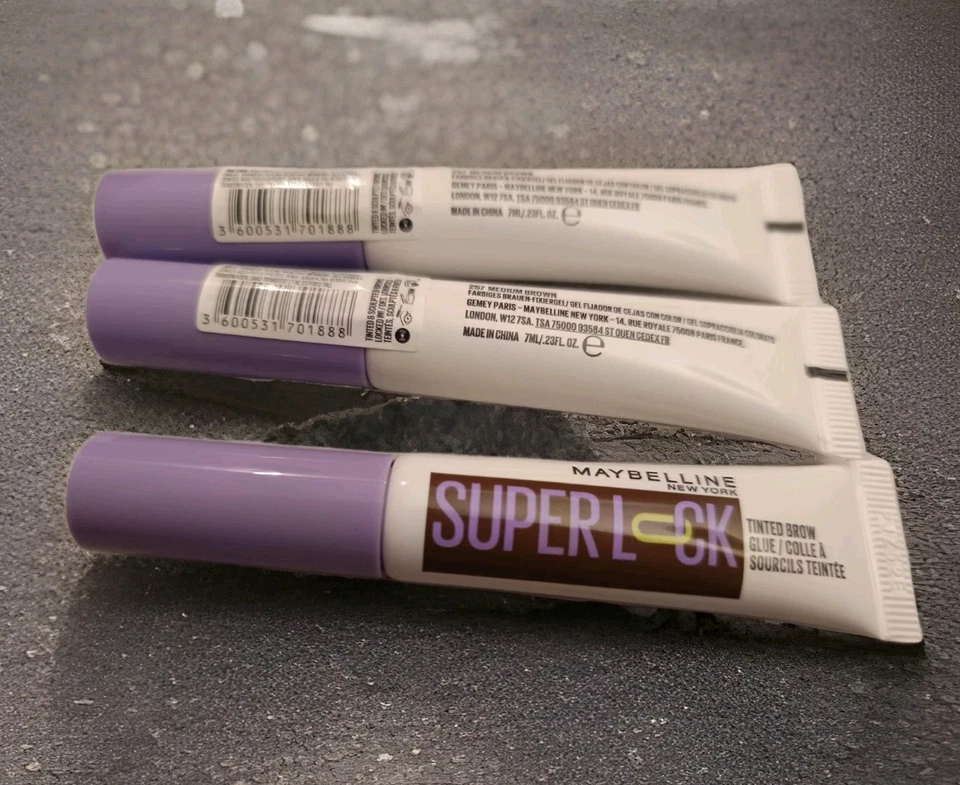 Maybelline New York 3 Gels Fixant Sourcils - Super Lock Neuf - Marron - Photo 3/3