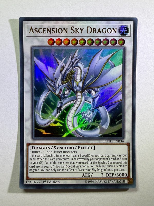Ascension Sky Dragon LEHD-ENB34 Ultra Rare 1st Edition YuGiOh Card NM