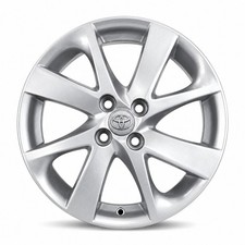 Genuine Toyota 16" Alloy Wheel 4 Double Spoke Silver Yaris 2012-2017 426110D650