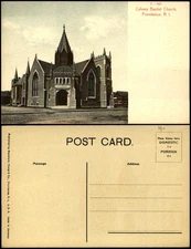 Calvary Baptist Church Providence RI Rhode Island c1910