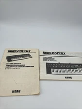 Korg Polysix Setting Charts Sounds Patches Book AND OWNERS MANUAL