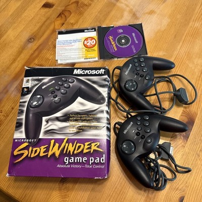 Microsoft SideWinder w/ 2 !! Game Pads Vintage PC USB Original Box 1996 w/disc