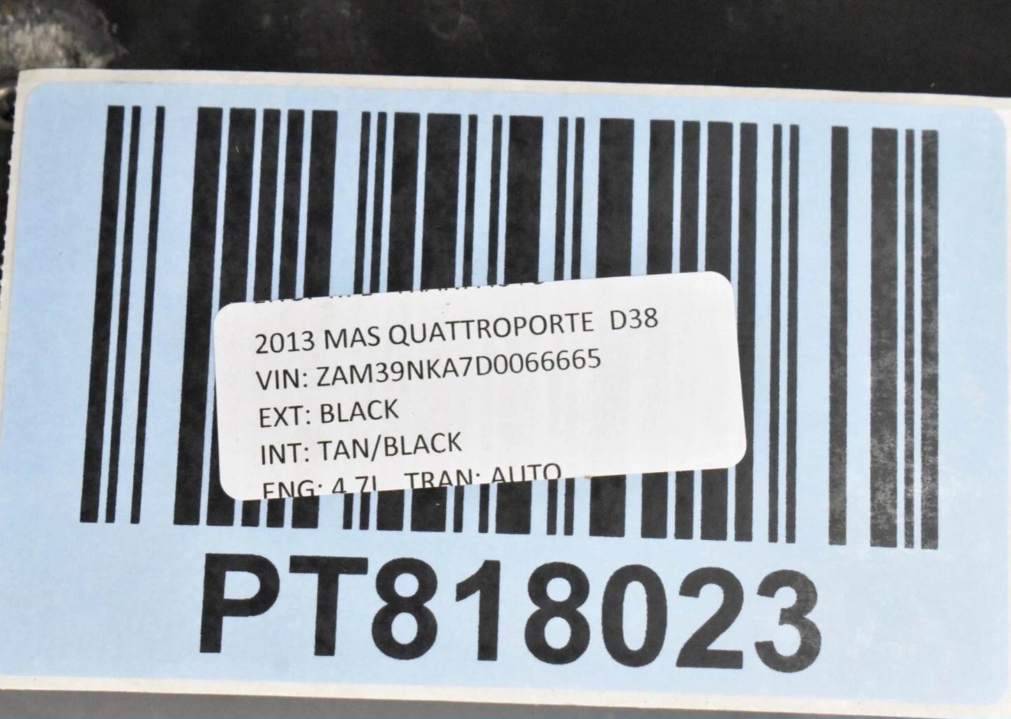 03-13 Maserati Quattroporte Front Upper Radiator Support Bracket Panel Oem