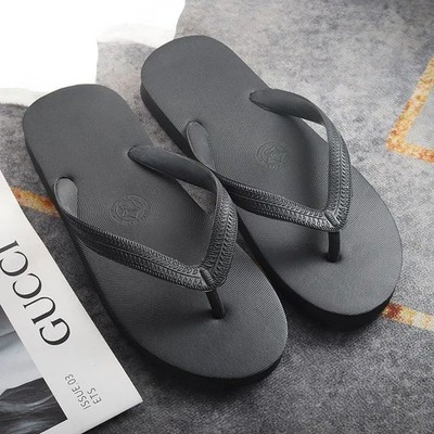 Herren Gummi Flip Flops Rutschfeste Strand Hausschuhe Freizeit Outdoor Sandalen